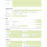 Formulaire inscription pour une location (imprimé)