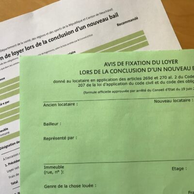 Droit du bail : modification des formules officielles du loyer initial